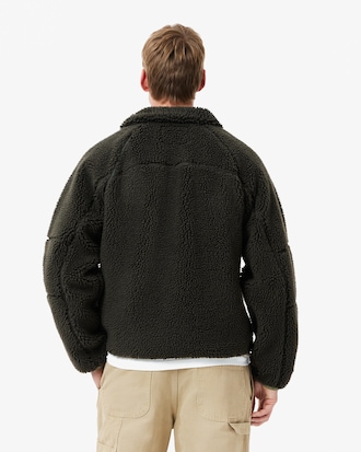 Men's Colorblock Fleece Zip-Up Jacket