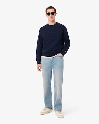 Embossed Fleece Sweatshirt