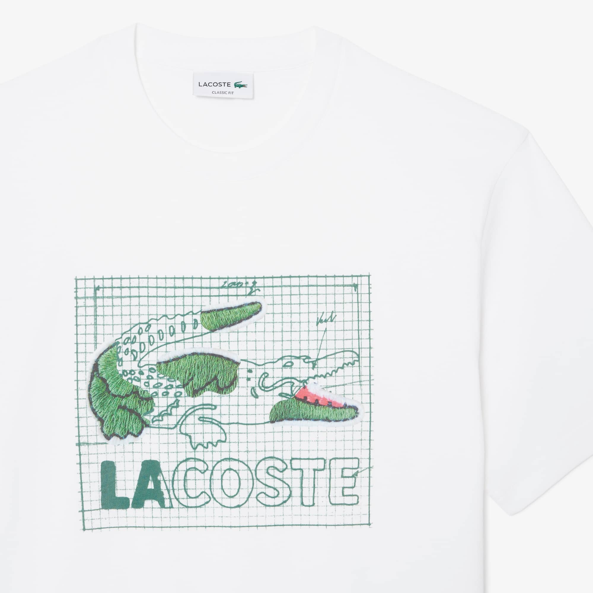 Printed Cotton T-Shirt - Organic Cotton - New In 2026 | Lacoste