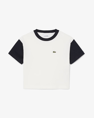 Contrast Trim Cotton T-shirt