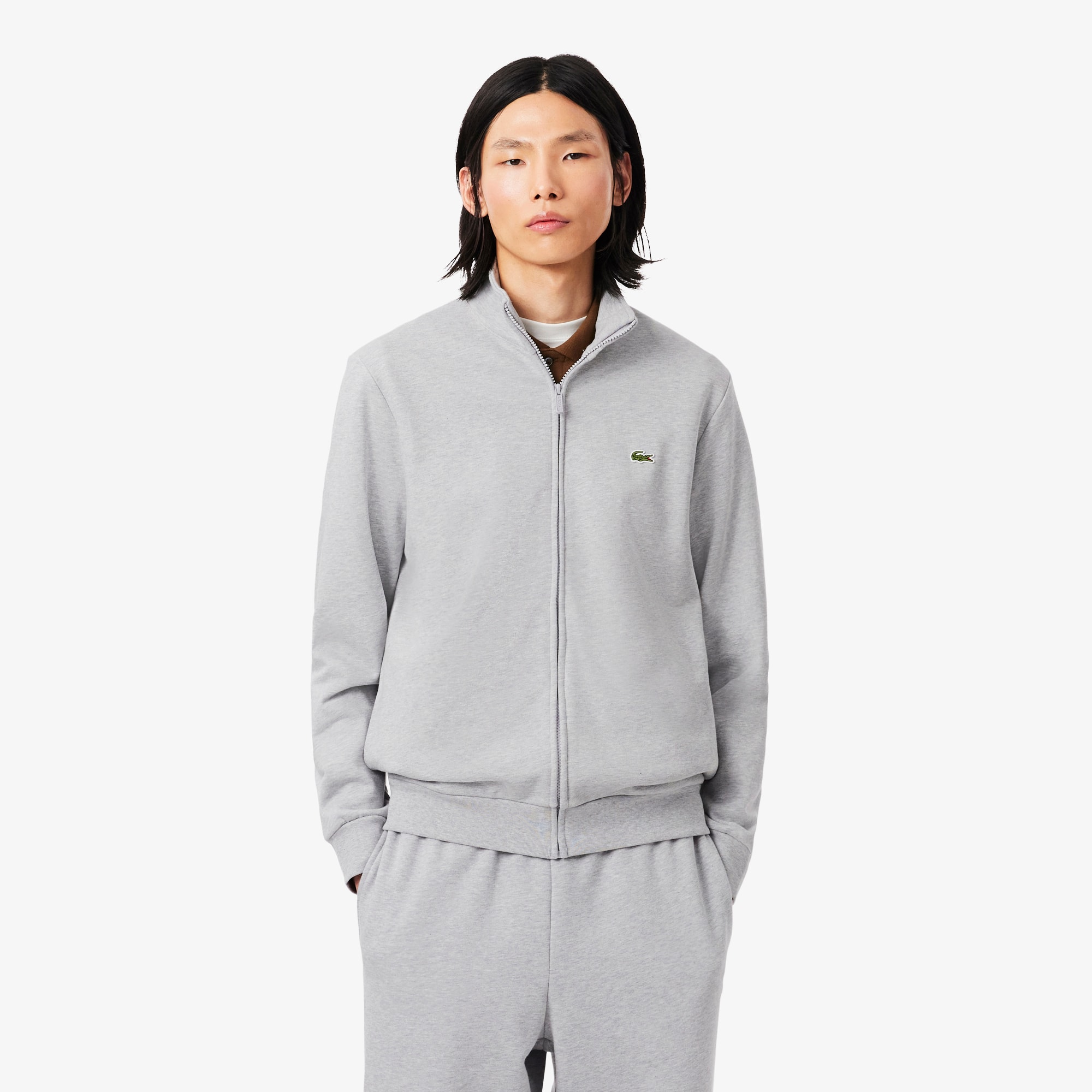 Zipped Cotton Fleece Sweatshirt - Sweaters & Sweatshirts - New In