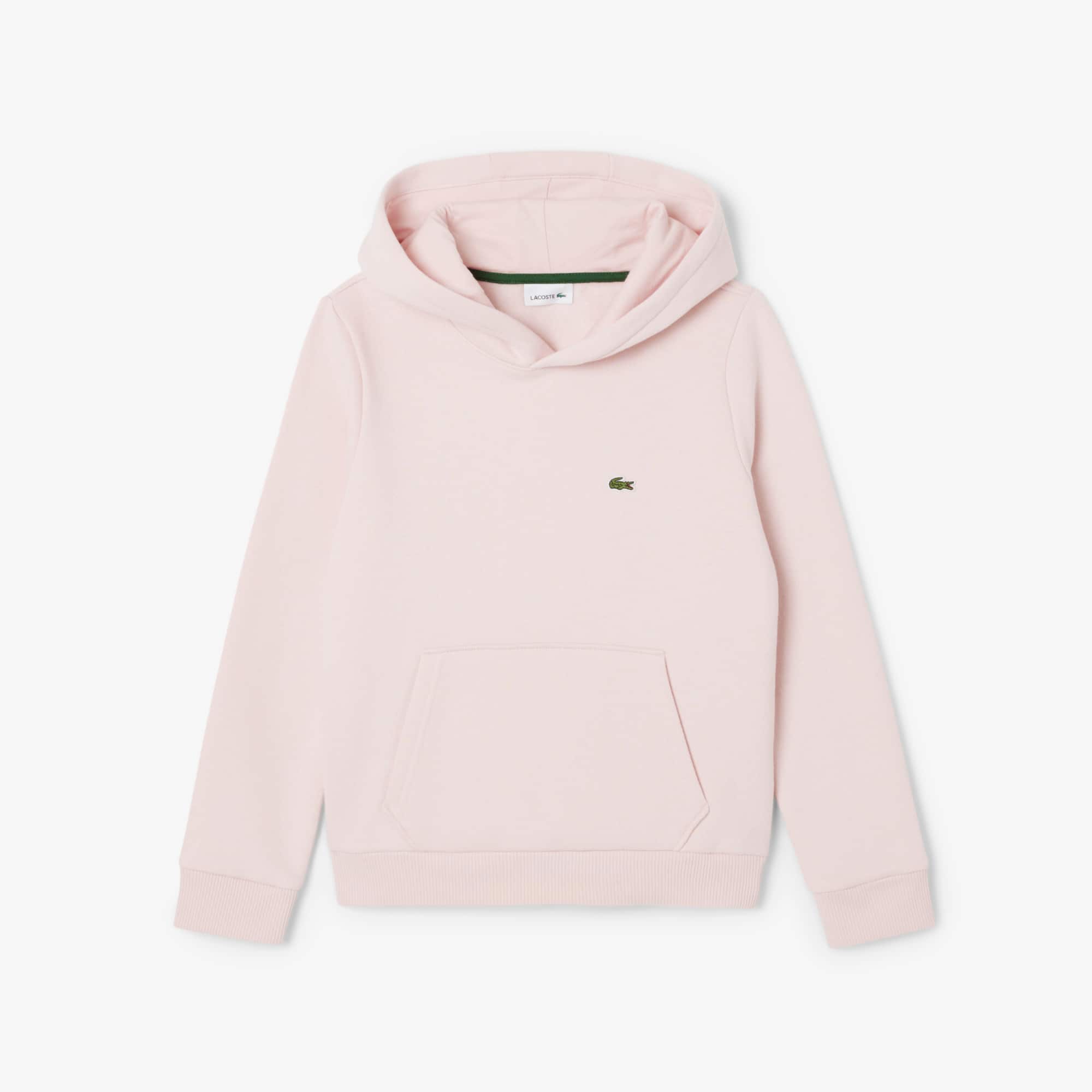 Lacoste Kids' Kangaroo Pocket Fleece Hoodie - 12 Years In Brown