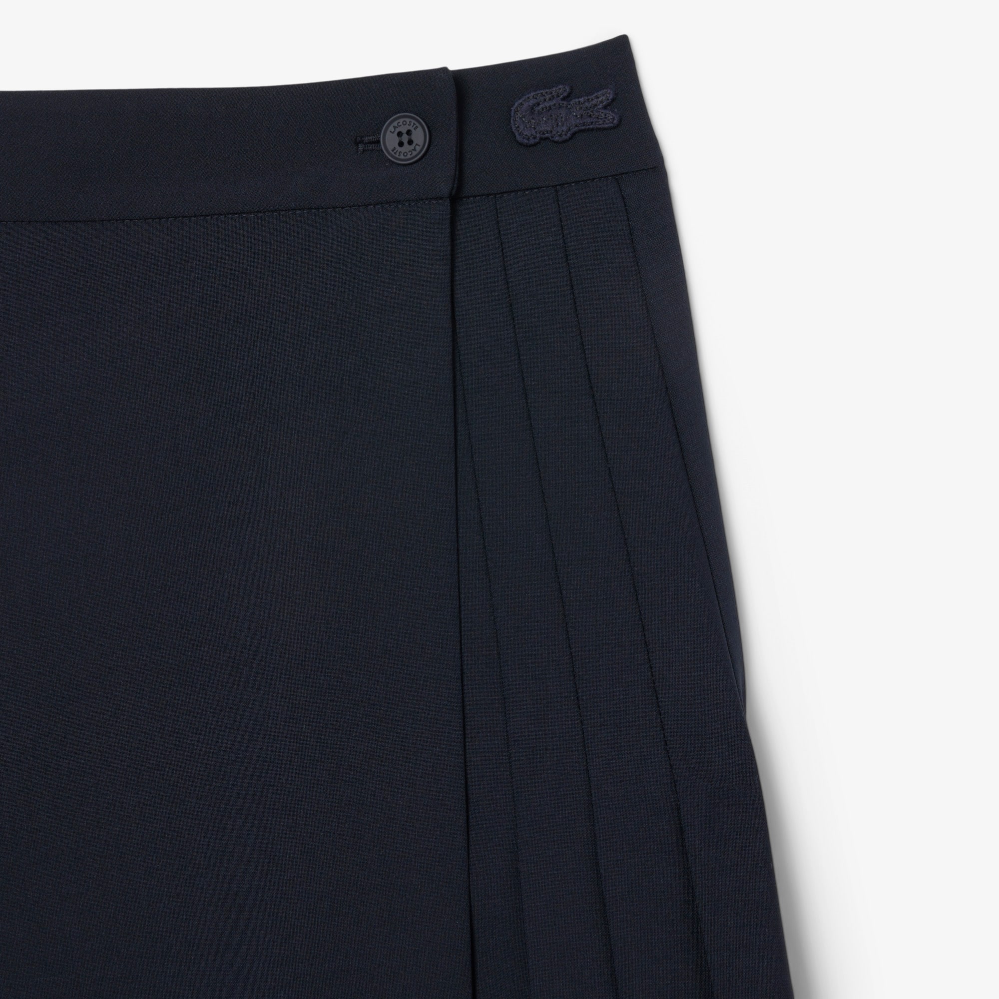 Women's Pleated Wool Midi Wrap Skirt - Shorts & Skirts - New In