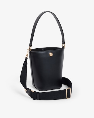 Small Tennis Bliss Leather Bucket Bag