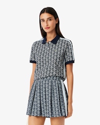 Polo De Corte Slim Con Monograma Para Mujer