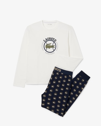 Men's Printed Jersey Pajama Set