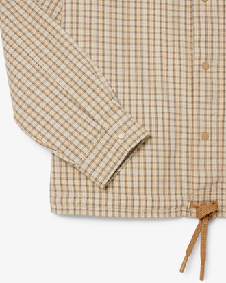 Men's Oversized Heavy Cotton Plaid Overshirt