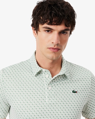 Regular Fit Printed Golf Polo