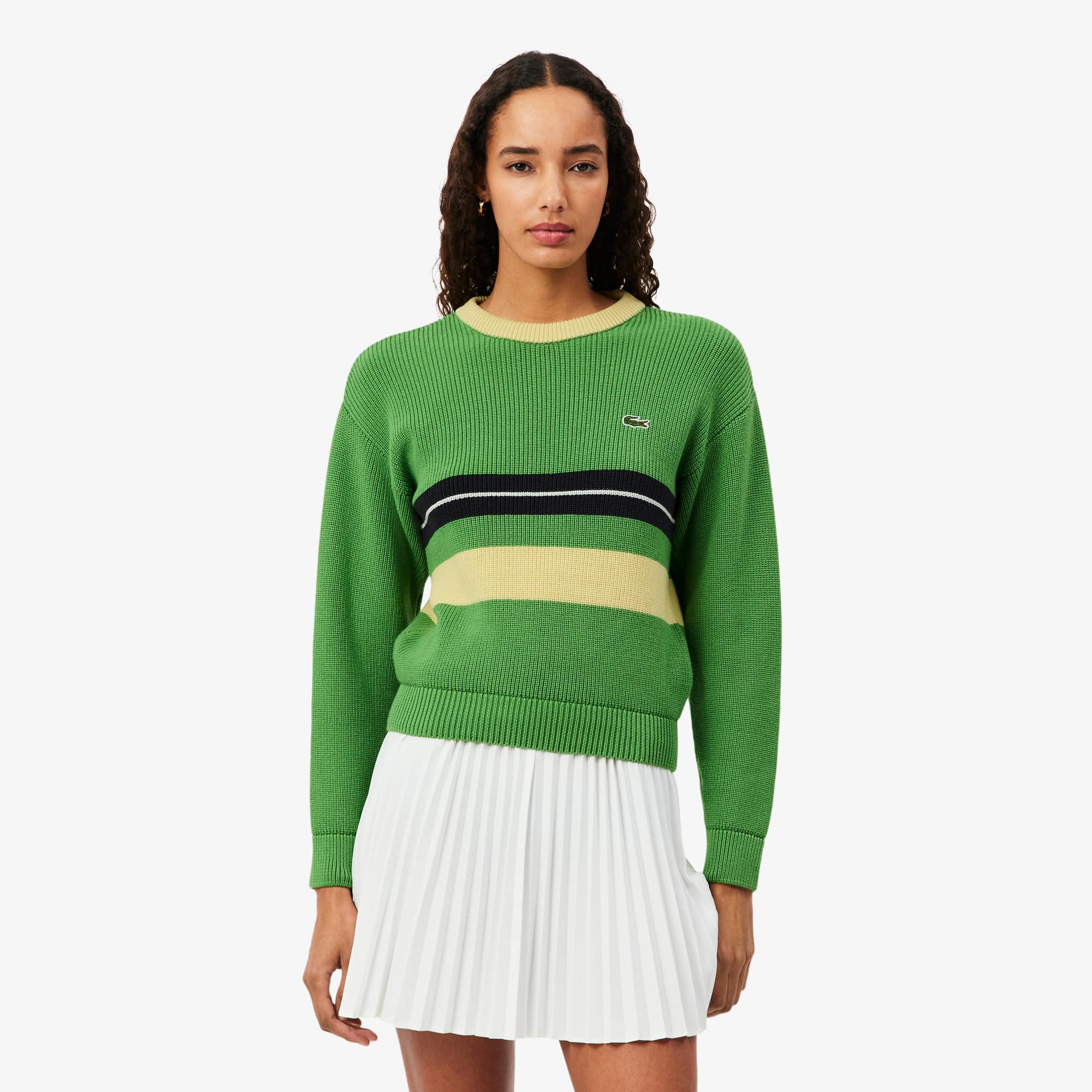 Lacoste French Made Archive Re-edition Cotton Blend Sweater