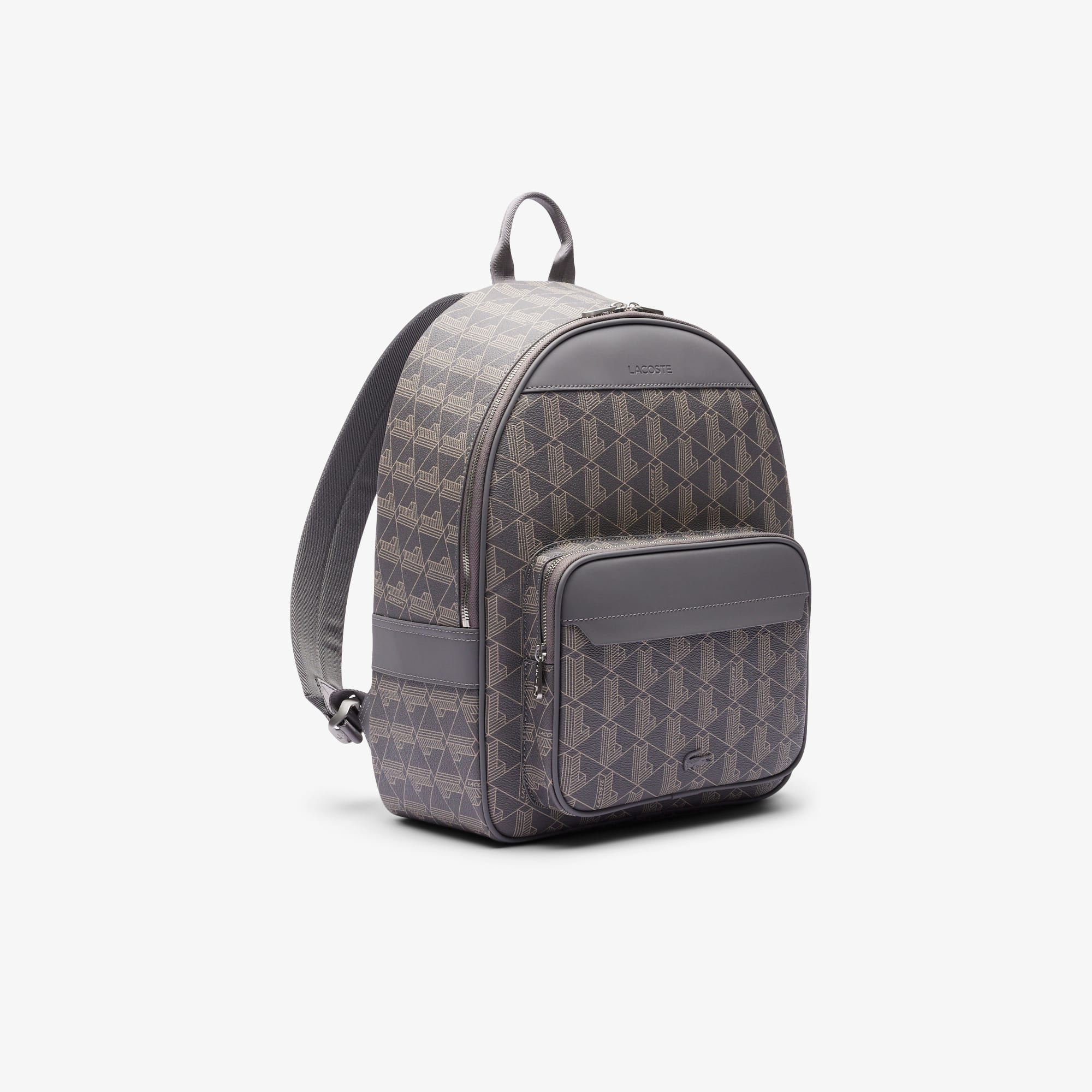LACOSTE グレー バックパック　モノグラム Lacoste モノグラム バックパック | ブラック | FARFETCH JP