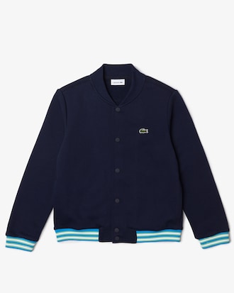Kids' Contrast Sleeve Fleece Bomber Jacket
