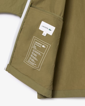 Men's Water-Repellent Removable Hood Windbreaker
