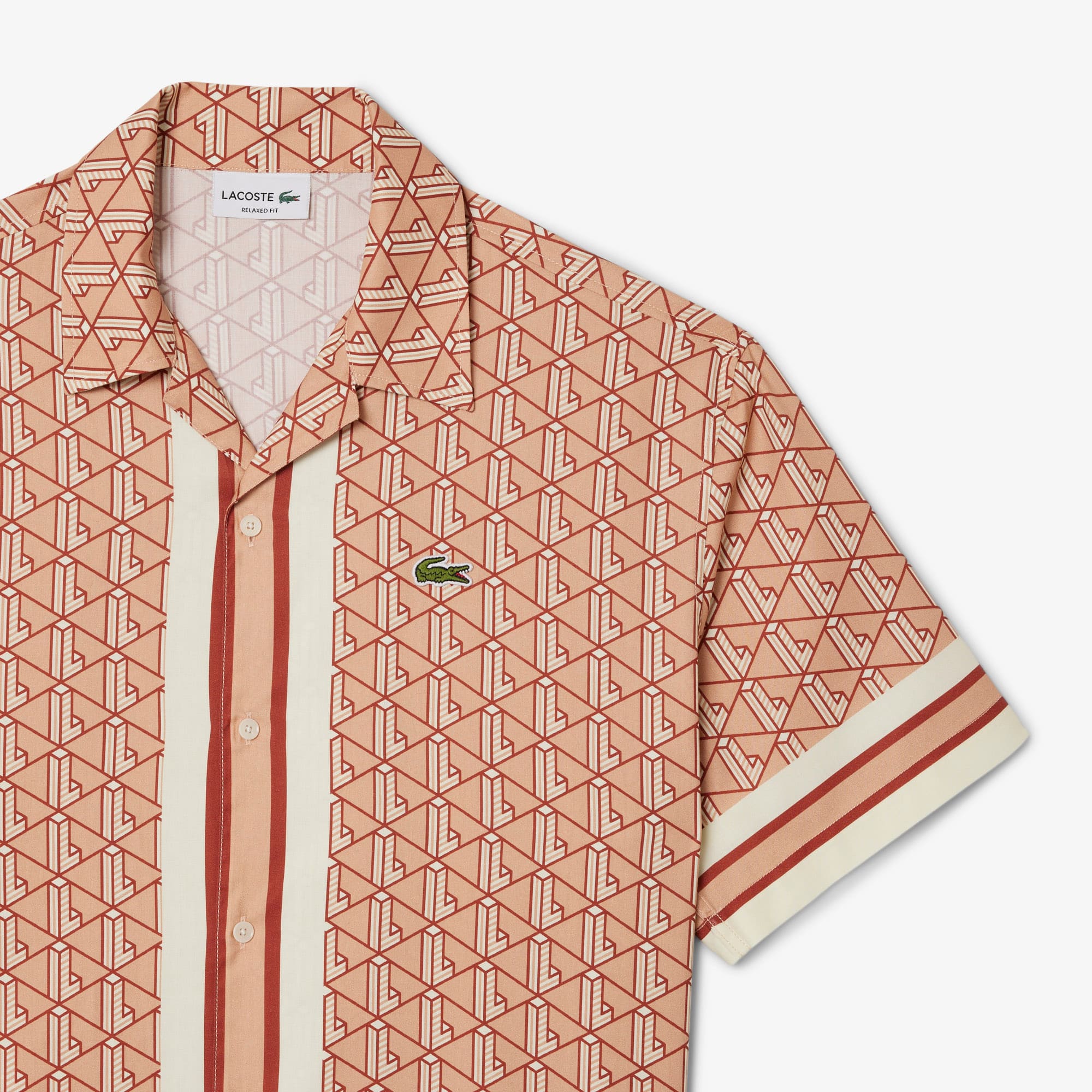 Lacoste モノクラムフリスフティ SH2855 80P Men's Monogram Fleece Hoodie - Sweaters & Sweatshirts - New