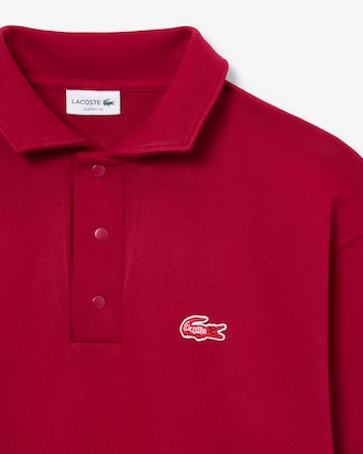 Fleece Polo Collar Sweatshirt
