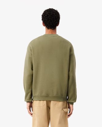 Men's Loose Fit Printed Fleece Sweatshirt