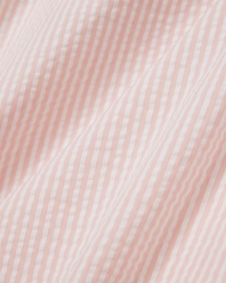 Men's Mid Length Striped Textured Swim Trunks