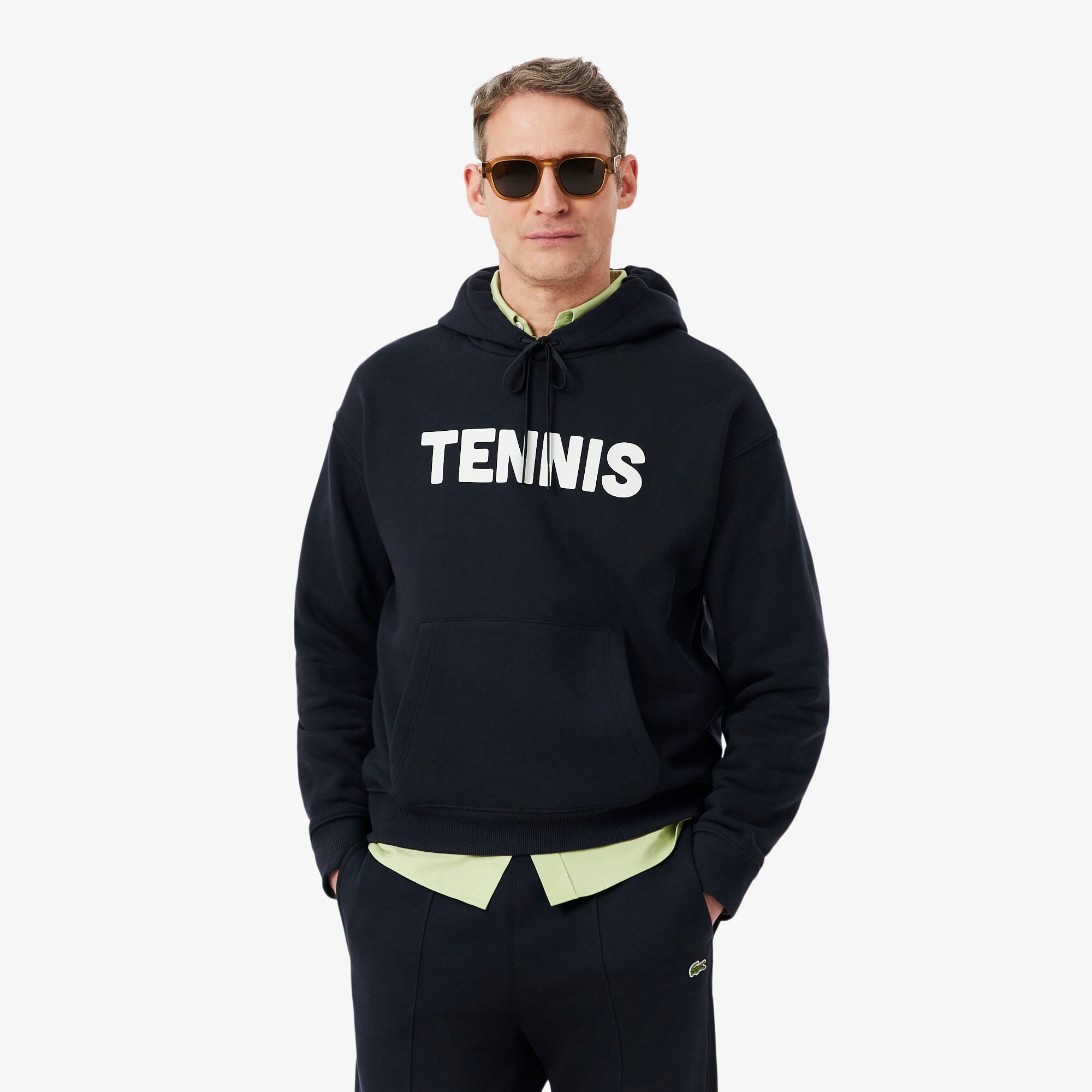 Tennis Print Hoodie - Sweaters & Sweatshirts - New In 2026 | Lacoste