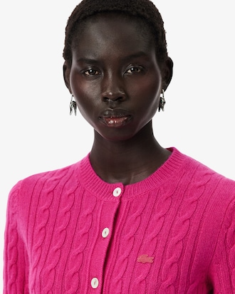 Runway Cashmere Cable Knit Cardigan