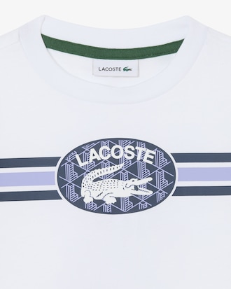 Boys' Monogram Print Cotton T-Shirt
