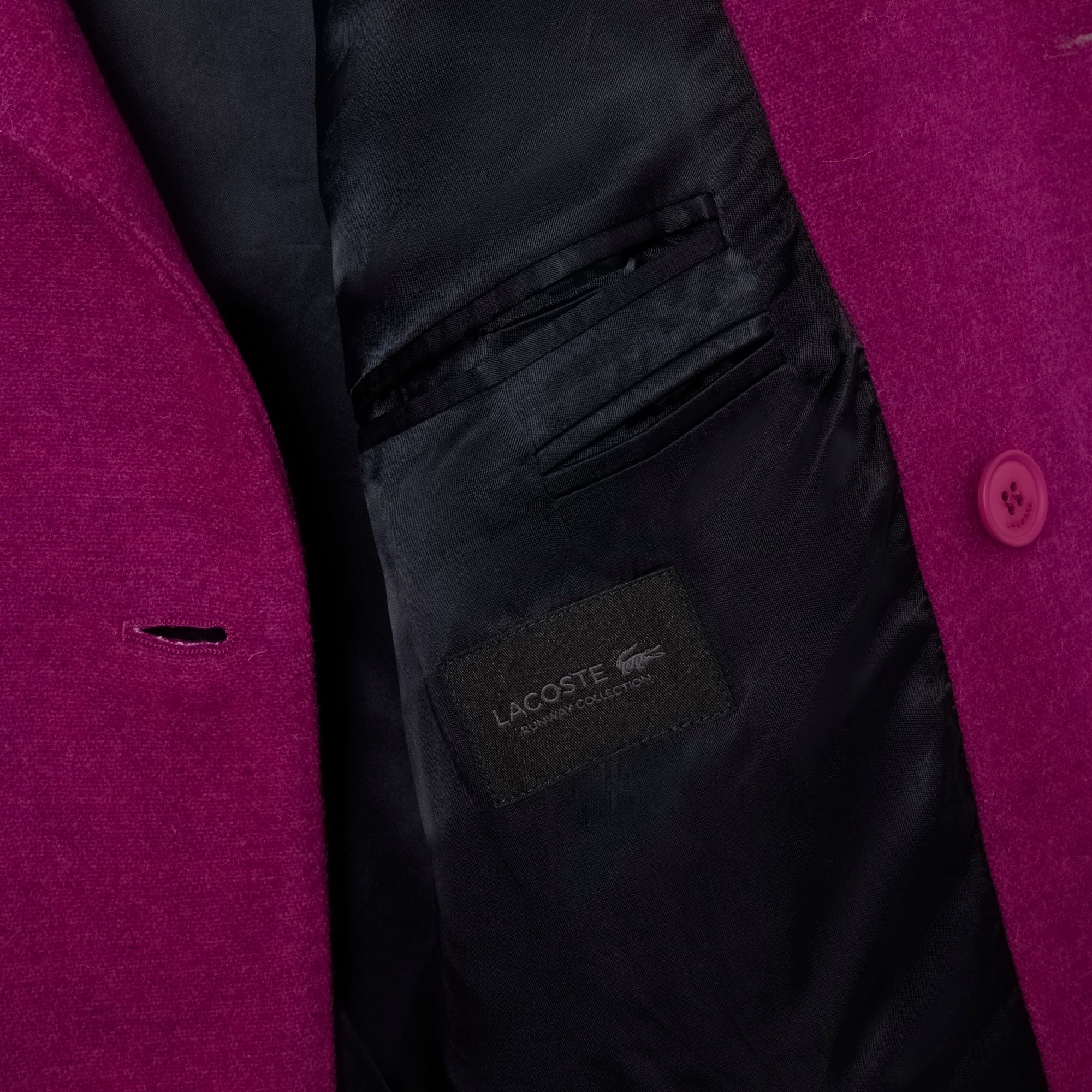 Runway Double Breasted Marbled Wool Blazer