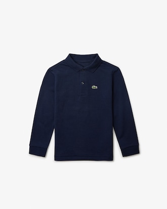 Boys' Long Sleeve Piqu&eacute; Polo