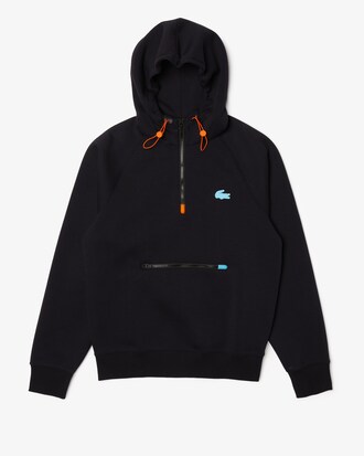 Men&rsquo;s Colored Details Hooded Pullover Sweatshirt