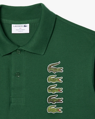 Men's Croc Badge Piqué Polo