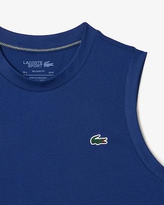 Playera sin mangas de malla de tenis ultra seca