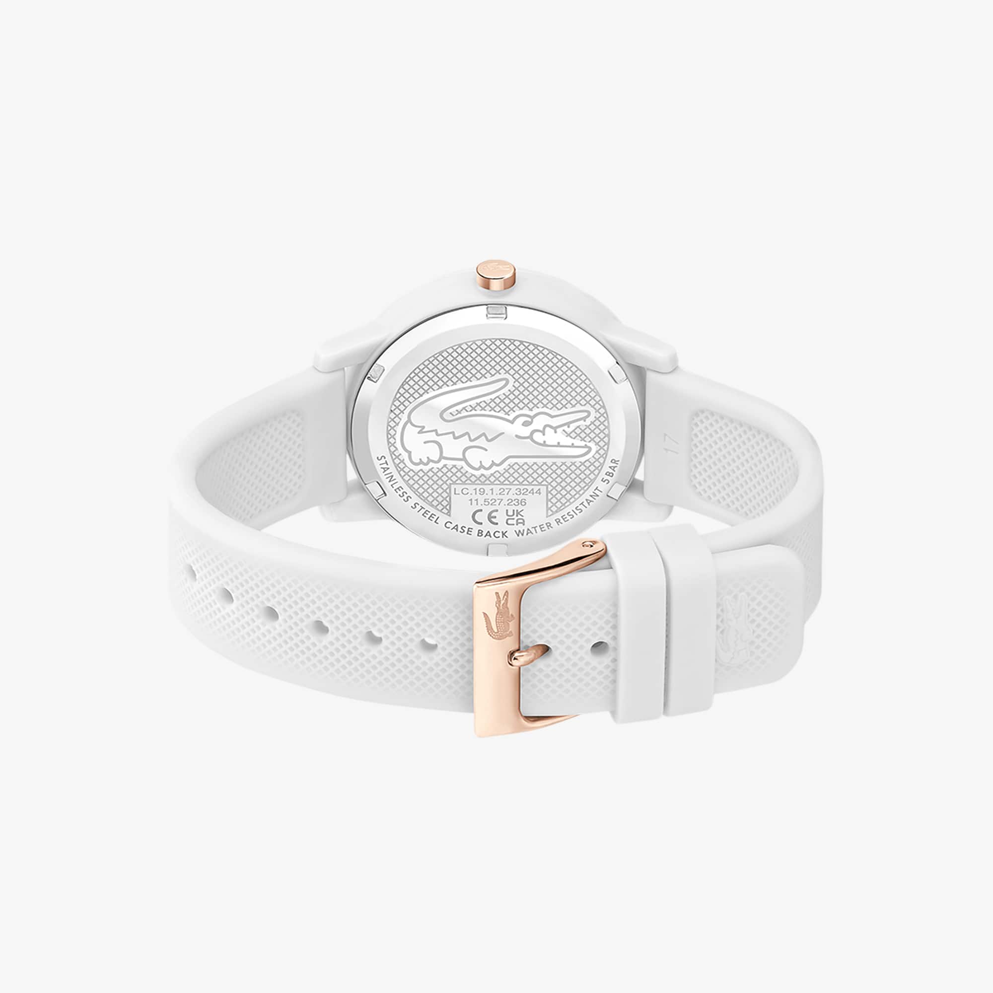 Lacoste.12.12 White Silicone Strap Watch