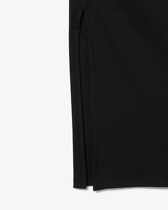 Women's Slim Fit Ribbed Cotton Polo Collar Dress
