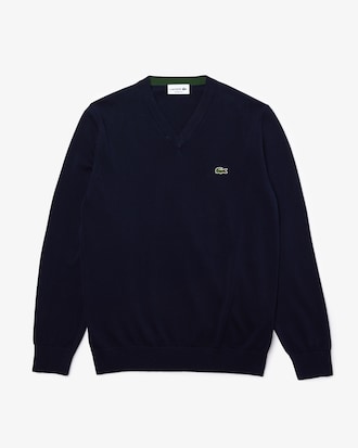 Men's Cotton V-Neck Sweater