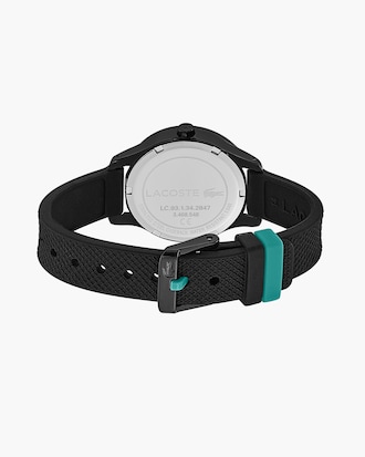 Lacoste.12.12 Kids 3 Hands Watch With Black Silicone Strap