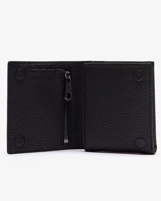 Cartera plegable peque&ntilde;a de piel granulada Soft Mate para hombre
