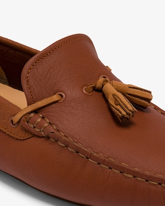 Men's Piloter Tassel Leather Debossed Driving Shoes