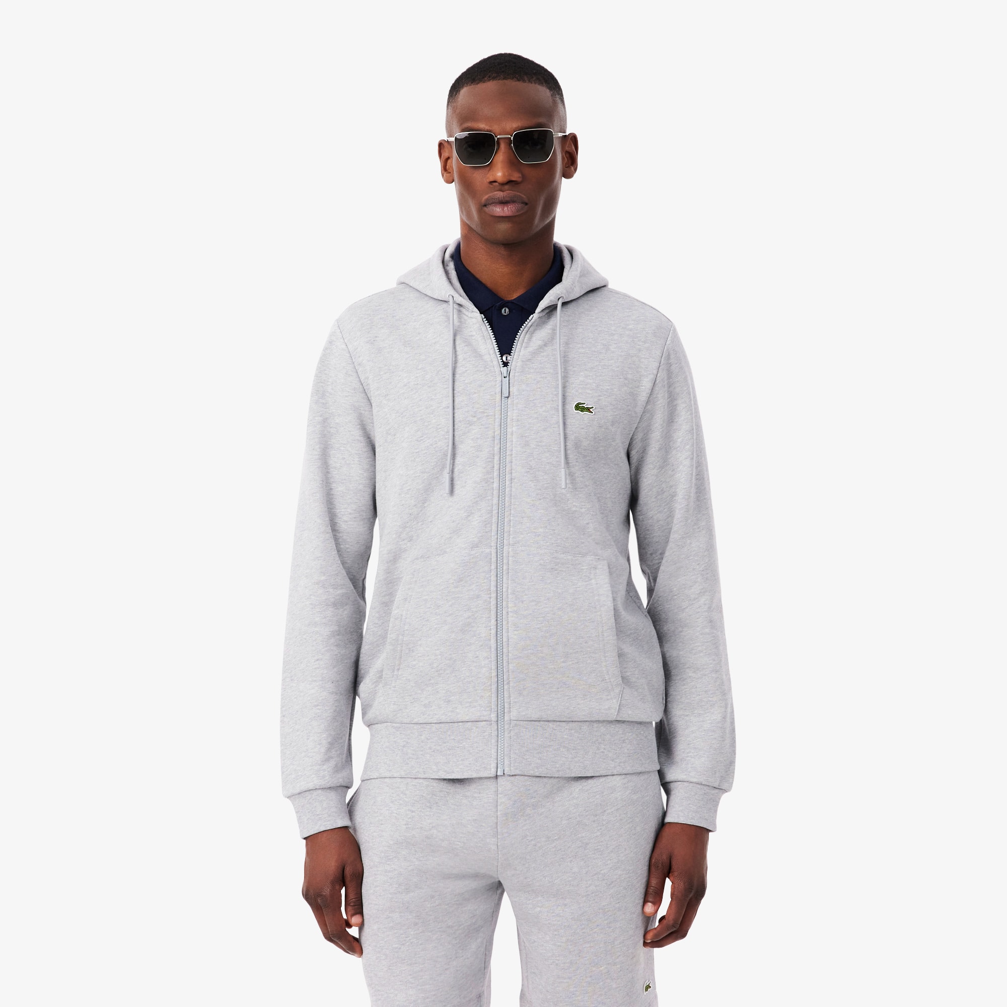 Organic Cotton Kangaroo Pocket Hoodie | Lacoste US | Men's Collection
