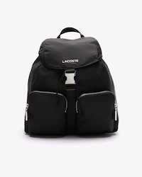 Mochila unisex con solapa de nailon de marca