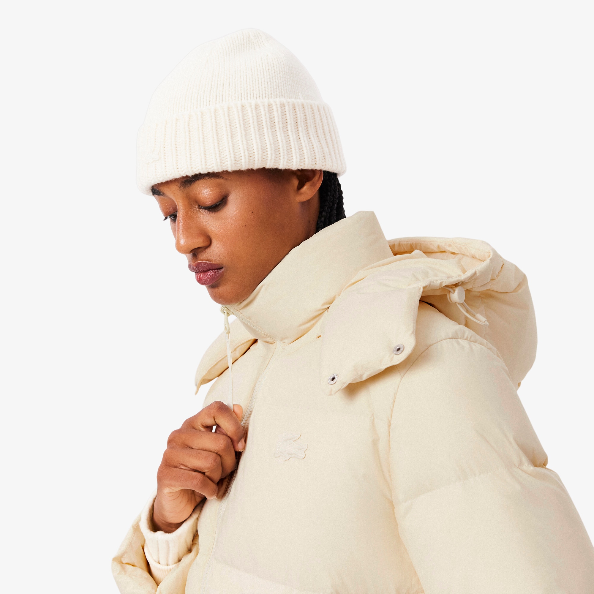 Women's Relaxed Fit Hooded Down Jacket - Recycled Materials - New