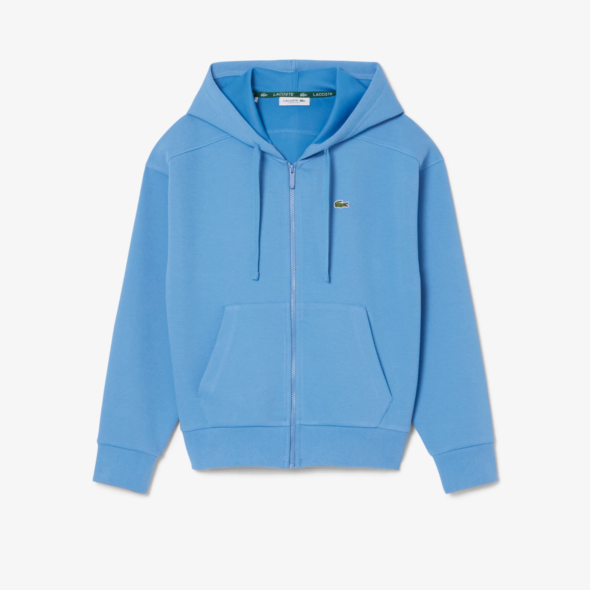 Women's Zip-Up Piqué Hoodie - Sweaters & Sweatshirts - New In 2026