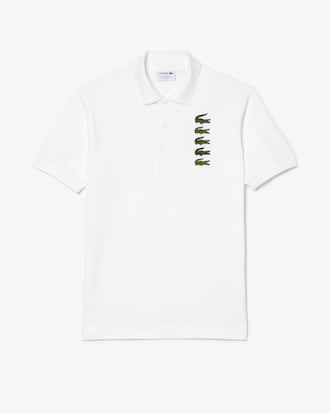 Men's Croc Badge Piqué Polo