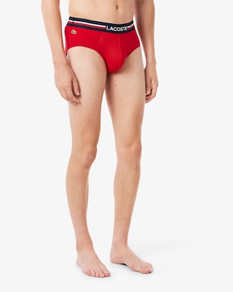 Men's 3-Pack Logo Waist Cotton Briefs
