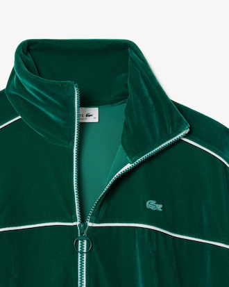 Sudadera extragrande de terciopelo con Cierre