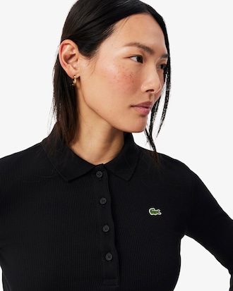 Women's Slim Fit L.12.D Ribbed Cotton Polo