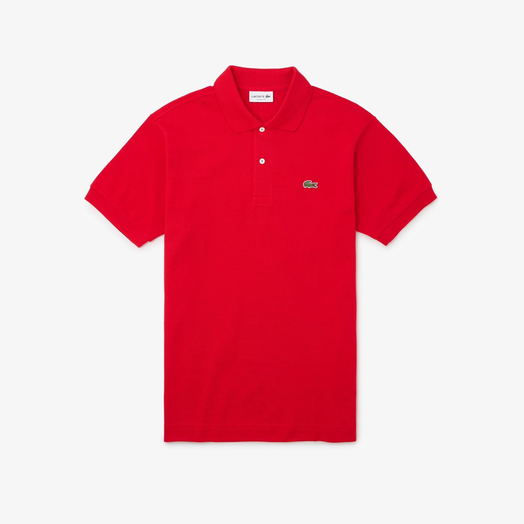 Lacoste Men's Classic Fit L.12.12 Heavy Piqué Polo - S - 3 In Red