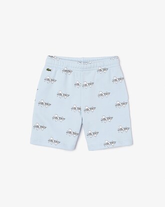 Kids' Printed Organic Cotton Flannel Shorts