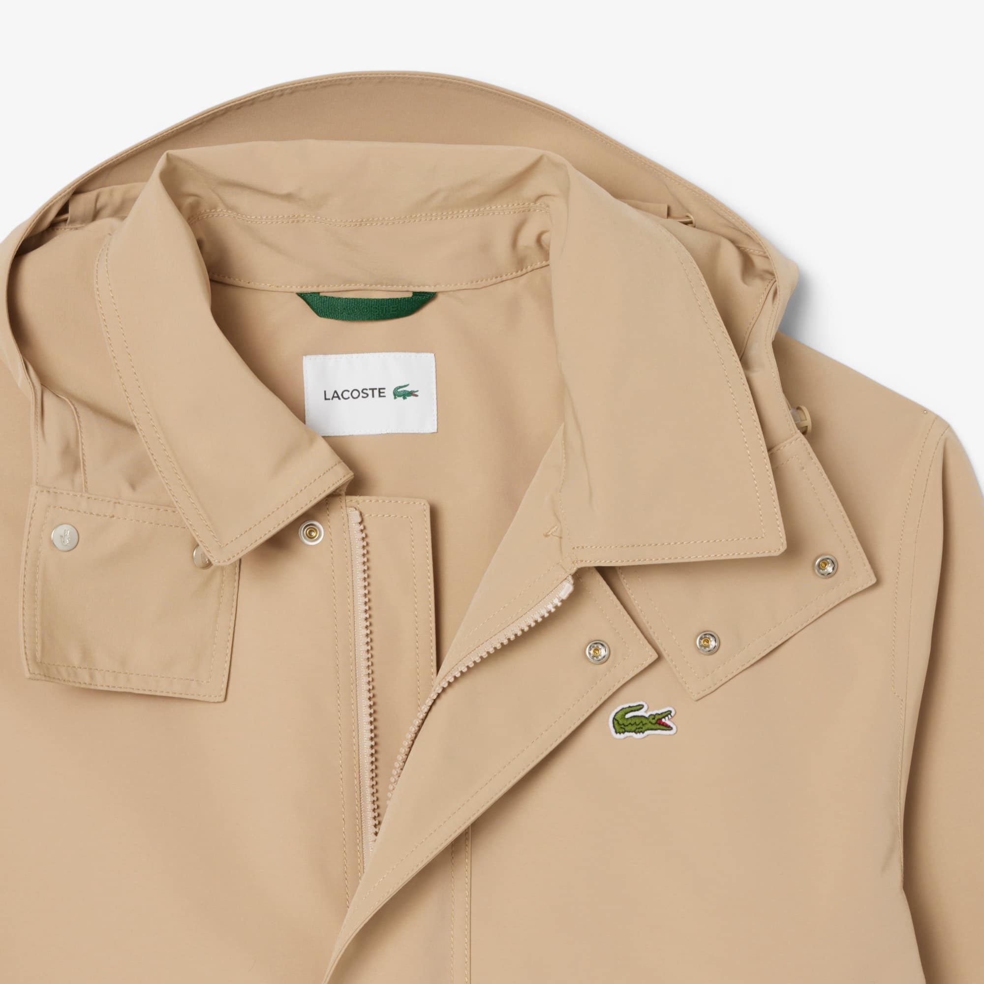 Men's Mid-Length Water-Repellent Hooded Parka - Jackets & Coats