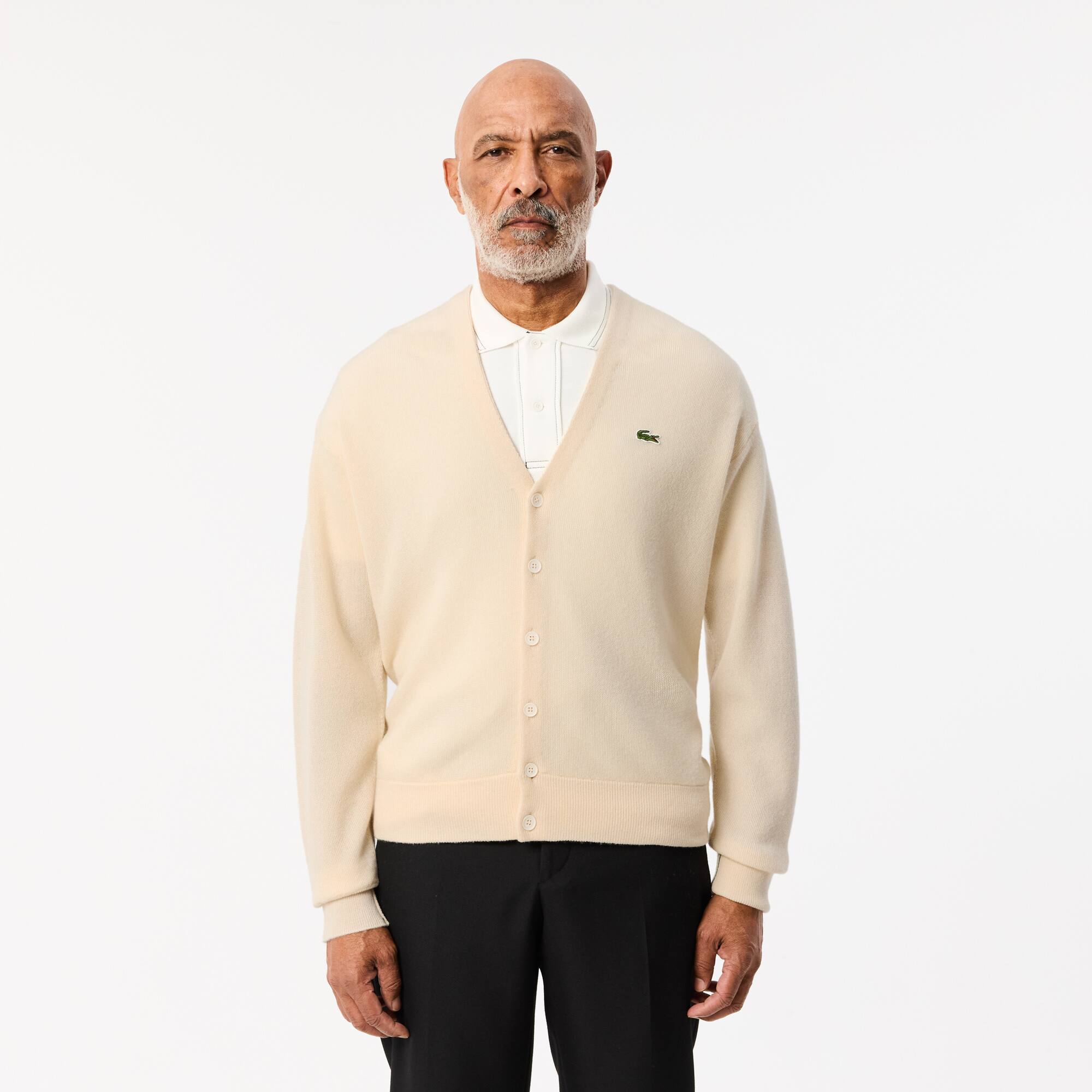 Men's Relaxed Fit Wool Cardigan - Sweaters & Sweatshirts - New In