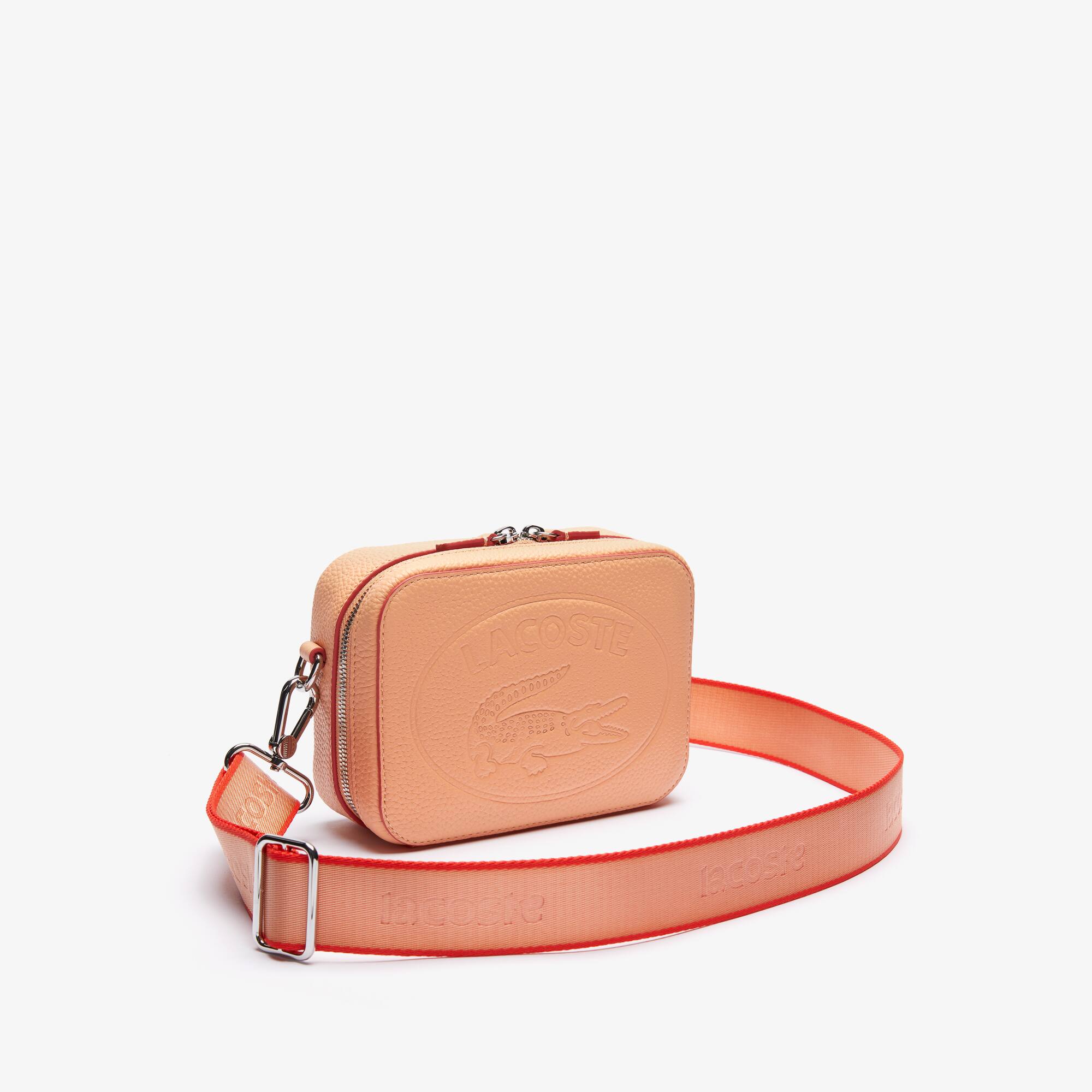 Croco Crew Detachable Shoulder Strap Grained Leather Bag - Wallets