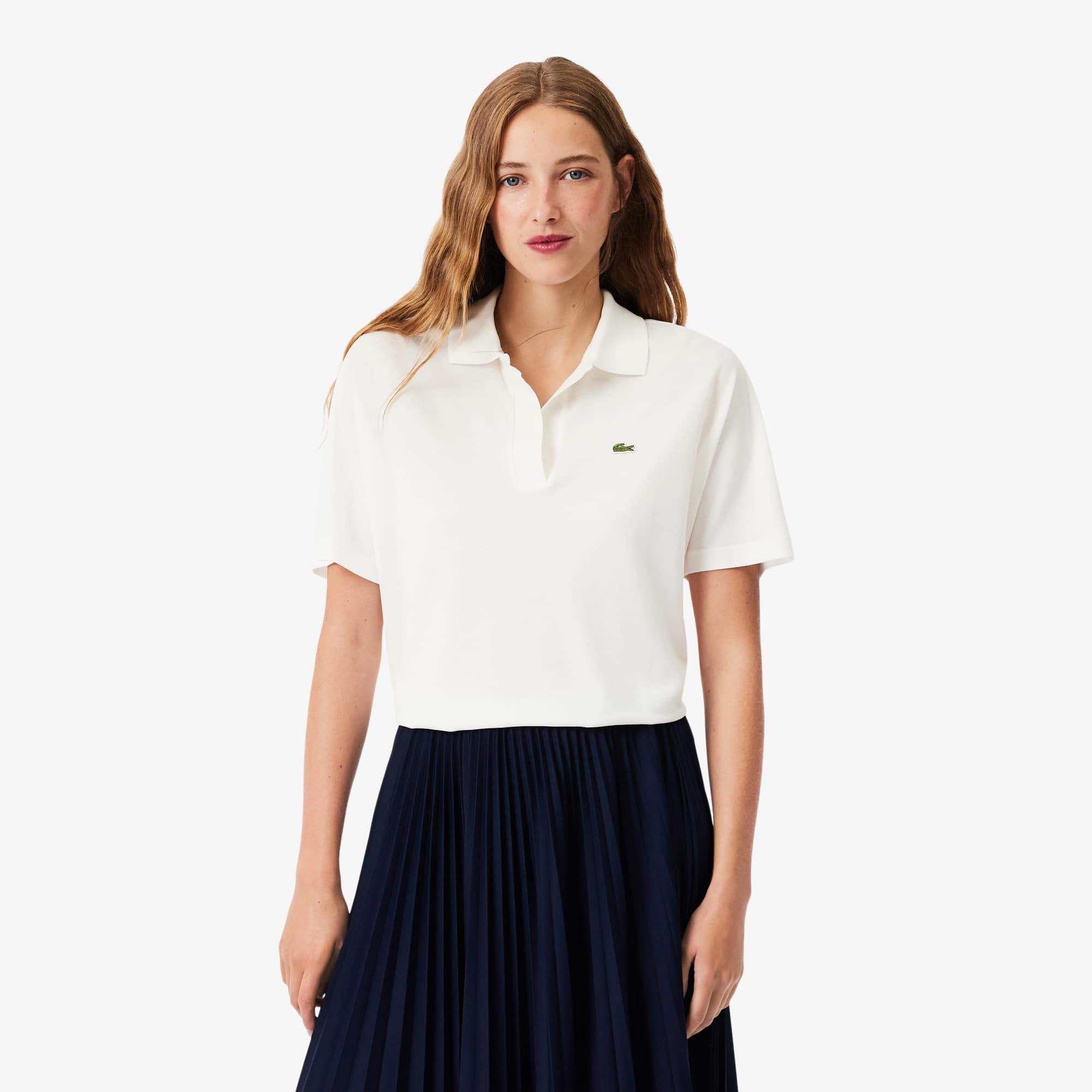 Lacoste Women's Relaxed Fit Piqué Polo