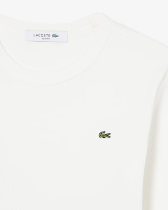 Women's Slim Fit Ribbed Cotton T-Shirt