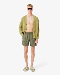 Men's Mid-Length Print Swim Trunks